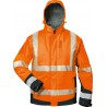 Veste softshell Haute visibilité LUKAS Taille S, orange/noir