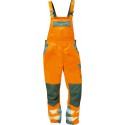 Salopette Haute visibilité METZ Taille 58, orange/gris