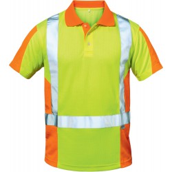 Polo-T-Shirt haute visibilité ZWOLLE Taille 3XL, jaune/orange
