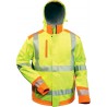 Veste softshell Haute visibilité RICKMER Taille L,jaune/orange