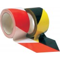 Ruban de signalisation PVC autoadhésif 60mmx66m rouge/blanc 1 rouleau