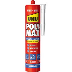 UHU Colle montage POLYMAX high grip express, cartouche 425g (Par 12)