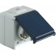 Prise de courant Schuko IP54 2 compartiment de 250 V AC 50 Hz 10/16 A avec rabat 2714820