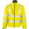 Veste softshell Haute visibilité Taille M, jaune fluo