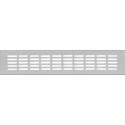 Plaque grille aération 100x400 mm, F1 rainuré 30x5 mm