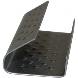 Chape acier semi-ouverte pour tendeur-sertisseur de feuillard polypropylène 13x33mm (2000)