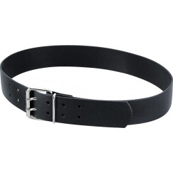 Ceinture cuir Carsten, double broche longueur 115 cm