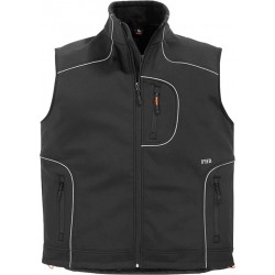 Gilet Softshell Martin, 380 g/m2, Taille 2XL, noir
