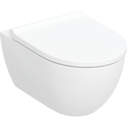 Geberit WC suspendu à chasse d'eau basse ACANTO forme fermée TurboFlush avec siège WC blanc