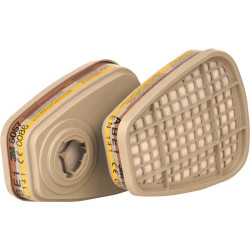 Filtre combiné 6057 A1 B1 E1 EN143:2000 pour Ser.6200+6800+7502 Ser.6000 3M (Par 8)