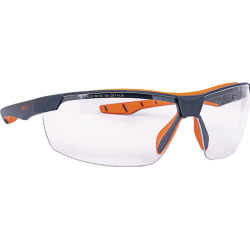 Lunettes de sécurité Flexor Plus EN 166 Monture : gris foncé-orange Verre : incolore PC INFIEL