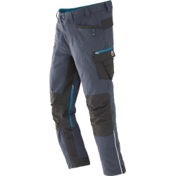 Pantalon de travail Terrax Workwear taille 56 anthracite/pétrole TERRAX