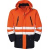 Veste haute visibilité  Detroit orange/navy,Taille M