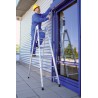 Escabeau alu 2x 8 Spr. 3,70 m niveau pieds