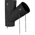 Entonnoir goulotte H 1,10m plastique