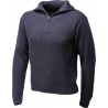 Pull-over , Avec col roulé et zip, Taille XXL, marine