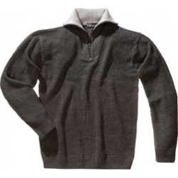 Pull-over Taille M, gris foncé chiné