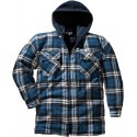 Chemise de travail hiver motif écossais Taille L, bleu-à carreaux