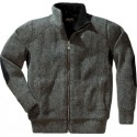 Pull zippé MEMPHIS Taille S, gris moucheté