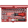 Coffret de douilles 1/4" 33 pièces 4004.90 Carolus
