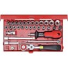 Coffret de douilles 1/4" 33 pièces 4004.91 Carolus
