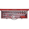 Coffret de douilles 1/2" 24 pièces 5000.00 Carolus