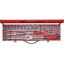 Coffret de douilles 1/4"+1/2"49 pièces 5800.00 Carolus