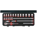 Coffret de douilles 3/8" 22 pièces SLIM SIXTY Carolus
