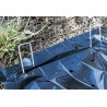 Lot de 10 piquets métalliques galvanisés 4x15 cm, 10 pièces.