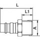 Mamelon rapide 25KA R 3/8 AG Rectus
