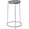 Pied poubelle - trois pieds - 120L avec couvercle en acier.