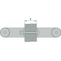 KWS 8A10 fixation de poignée de porte P 10-M6 pourWS, pour Glas