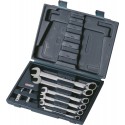 Coffret clé mixte a cliquet réversible CHROMEplus 16 pièces 8-19 mm - KS Tools 503.4666
