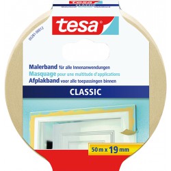 Ruban adhésif de Masquage classic 19mm x 50m (TESA 05281-12-3/ 05281-00012-03) (Par 16)