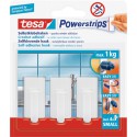 Powerstrips 3 mini crochets rectangulaires chromé