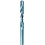 Foret hélicoïdal à queue cylindrique, en acier à coupe rapide, type H, DIN 338, surface sans revêtement, Ø h8 : 1,10 mm, Long. totale 36 mm