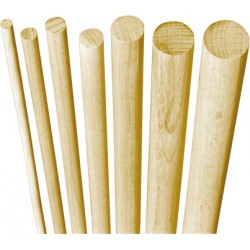 Poteau bois hetre 1 mètre rond lisse 5 mm (Par 100)