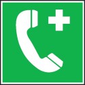 Panneau d'urgence Alu 200x200mm
