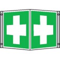 Panneau d'urgence Alu premiers secours 200x20