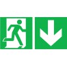 Panneau d'urgence 400x200mm Alu,