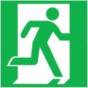 Panneau d'urgence 150x150 mm,Alu