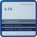 Plaques de porte, en matière plastique bleu, Set 10 pièces