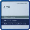 Plaques de porte, en matière plastique bleu, Set 10 pièces