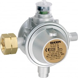 Regler Manomètre gaz 1,5kg 50mbar Komb.Ax1/4 LH UEDS