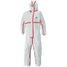 Combinaison de protection 3M - 4565, blanc/rouge Typ 4/5/6 Taille 2XL