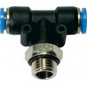 Connecteur en Té plastique G1/4 .D10