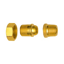 Double raccord fileté R1/4 / R3/8 MS