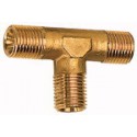 Raccord Té laiton G/R 3/8 femelle / male / femelle