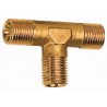 Raccord Té laiton G/R 3/8 femelle / male / femelle