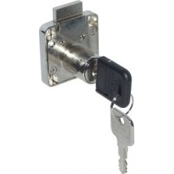 Serrure meuble nickel